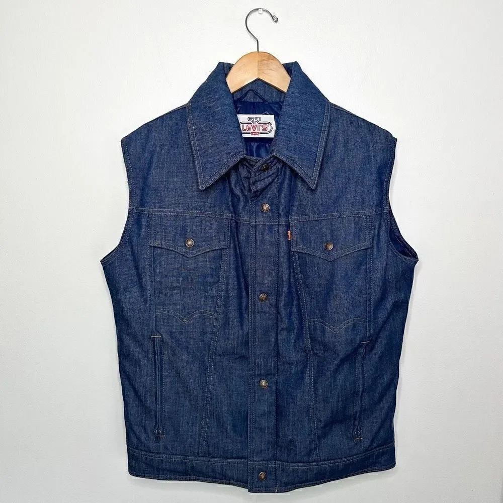 Levi’s Ski Levi’s Vintage 1970s Orange Tab Denim Goose Down Filled Zip Closure V